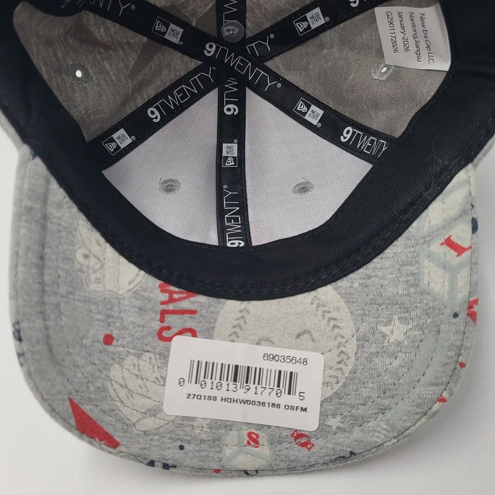 Infant St Louis Cardinals Hat One Size New Era 9Twenty Gray MLB All Over Print